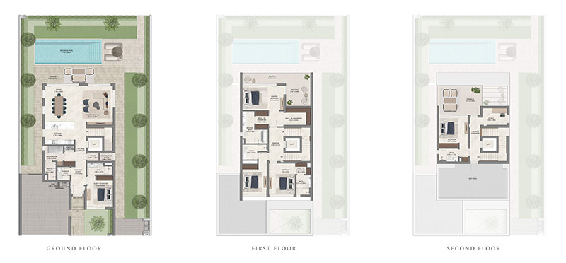 Grand Polo Club and Resort by Emaar 5-BR Villa Floor Plan