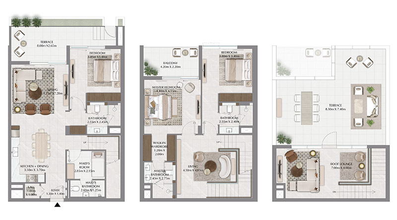 Dubai Creek Harbour by Emaar 3 Bedroom Townhouse Floor Plan Dubai Creek Harbour by Emaar 3 Bedroom Townhouse Floor Plan