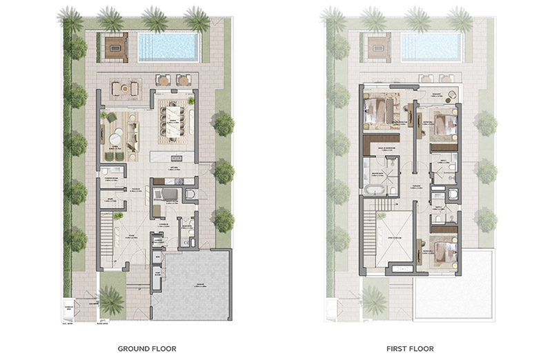 The Heights by Emaar 3 Bedroom Villa Floor Plan The Heights by Emaar 3 Bedroom Villa Floor Plan