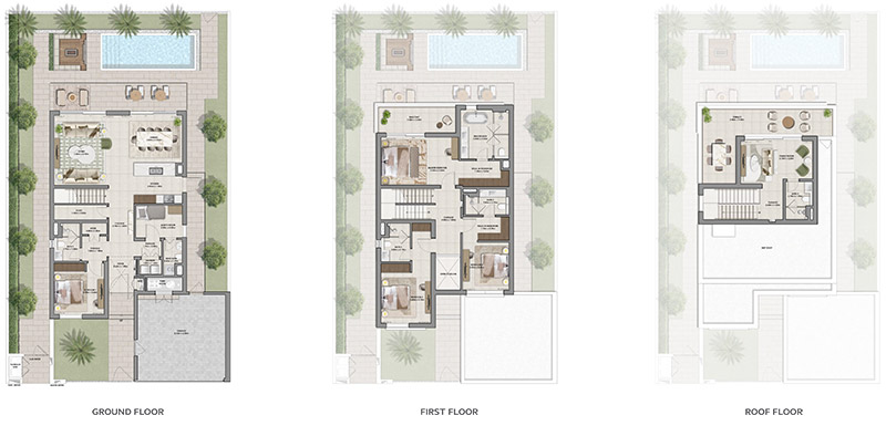 The Heights by Emaar 4 Bedroom Villa Floor Plan The Heights by Emaar 4 Bedroom Villa Floor Plan