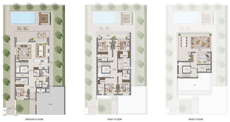 The Heights by Emaar 5 Bedroom Villa Floor Plan The Heights by Emaar 5 Bedroom Villa Floor Plan